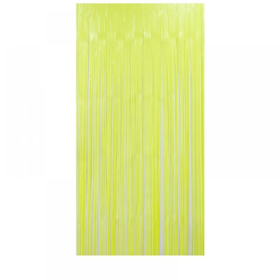 Yellow Tinsel Curtain Backdrop 200x100cm