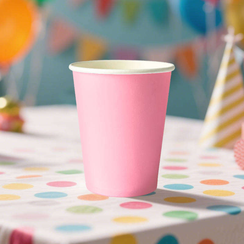 12pk Baby Pink Paper Cup