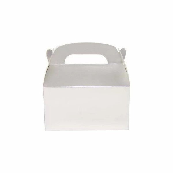 6pk Silver Treat Boxes 15.6x9x8.5/15cm