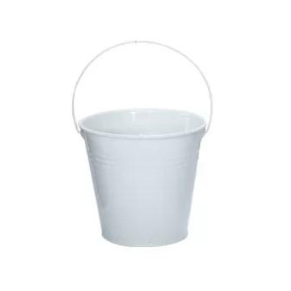 White Mini Galvanized Bucket 12cm – I Love This Shop