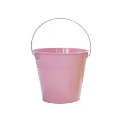 Pink Mini Galvanized Bucket 12cm