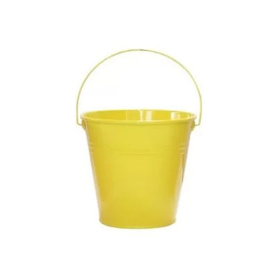 Yellow Mini Galvanized Bucket 12cm