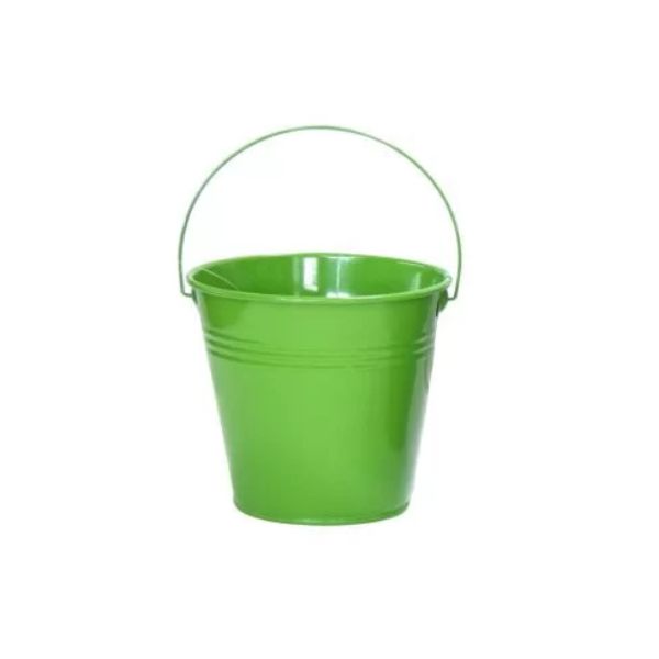 Light Green Mini Galvanized Bucket 12cm