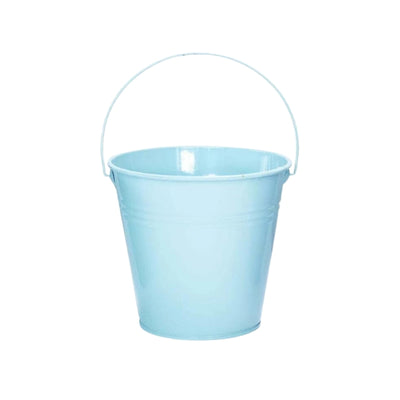 Pastel Blue Mini Galvanized Bucket 12cm