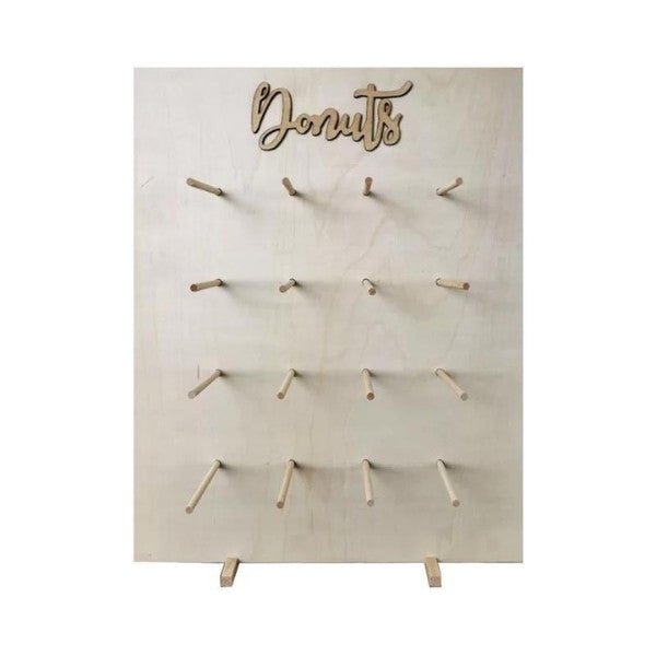16 Donuts Wooden Donut Stand 45x55x10cm