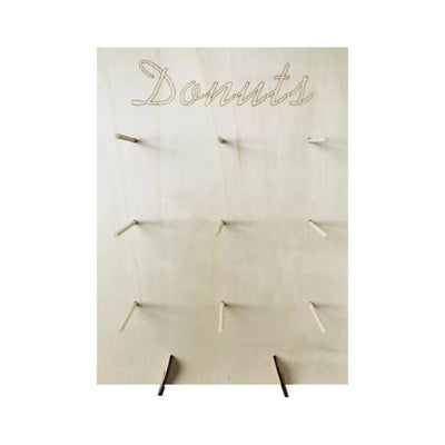 9 Donuts Wooden Donut Stand 40x30x12cm