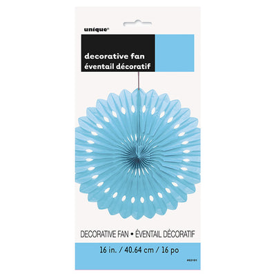 Powder Blue Decorative Fan 40cm