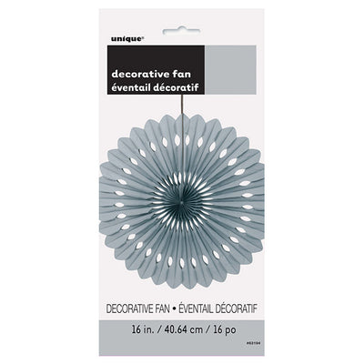 Silver Decorative Fan 40cm