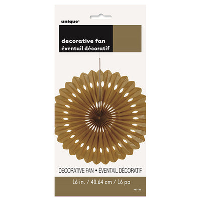 Gold Decorative Fan 40cm