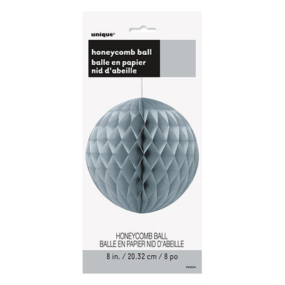 Silver Honeycomb Ball 20cm
