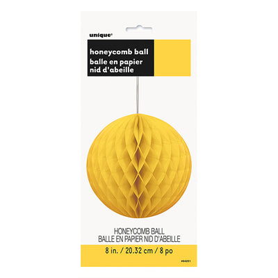 Yellow Honeycomb Ball 20cm