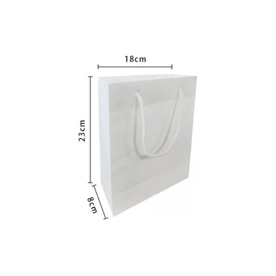 Small White Paper Bag 18x8x23cm
