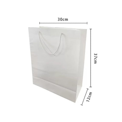Large White Paper Bag 30x12x37cm