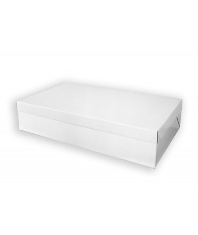 White 28x16in Heavy Duty Rectangle Full Slab Cake Box (28x16x6in)