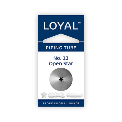 No.13 Open Star Loyal Standard Stainless Steel Piping Tip