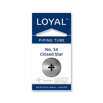 No.54 Closed Star Loyal Standard Stainless Steel Piping Tip