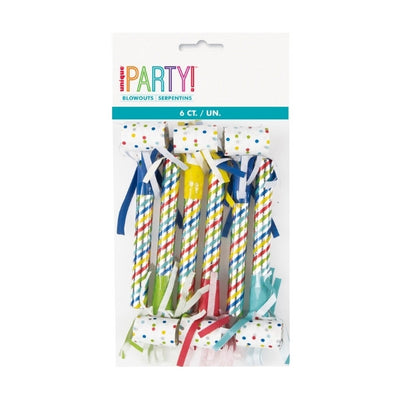 6pc Assorted Party Blowouts