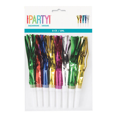 Foil Fringed Squawkers 8pk