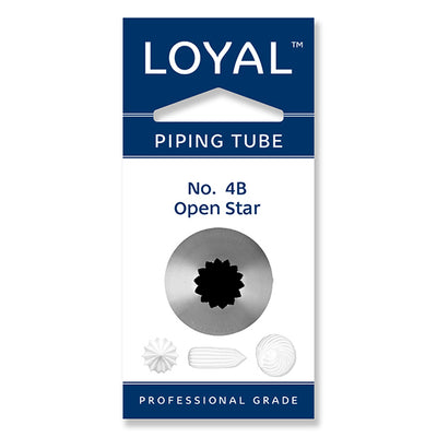 No.4B Open Star Loyal Medium Stainless Steel Piping Tip