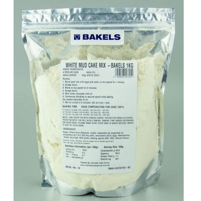 1kg Bakels White Mud Cake Mix