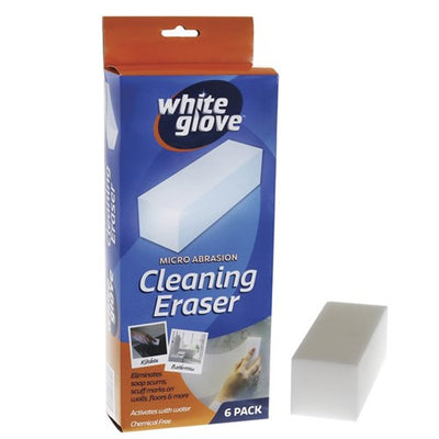 6pk Cleaning Eraser 12x5x4.5cm