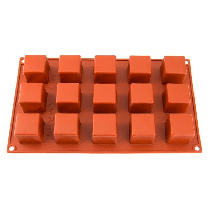15 Cavity Small Square Cube Cake & Chocolate Mould
