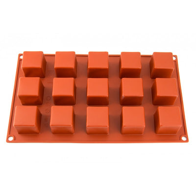 15 Cavity Small Square Cube Cake & Chocolate Mould