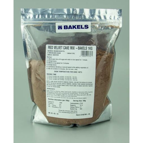 1kg Bakels Red Velvet Cake Mix