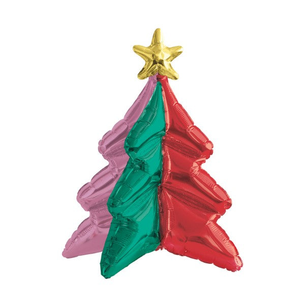 Vibrant Christmas Tree Standing Balloon 55.8x33cm