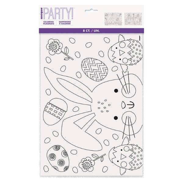 8pc Easter Colouring Placemats