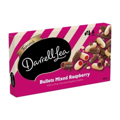 DATED SPECIAL Darrell Lea Bullets Mixed Raspberry Gift Box 400g (BB Nov 2024)