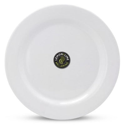 White Melamine Round Dinner Plate 27.5cm