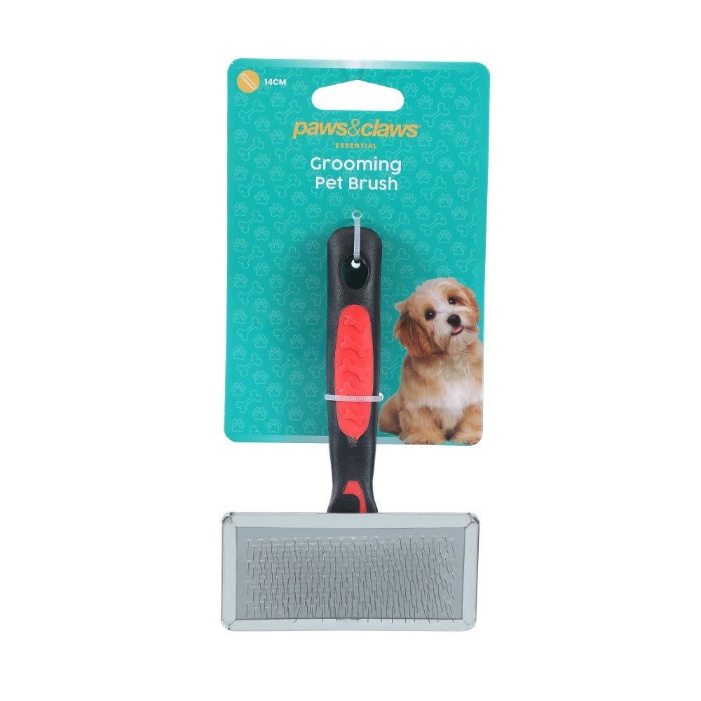 Paw & Claws Metal Pet Grooming Pet Brush 14cm