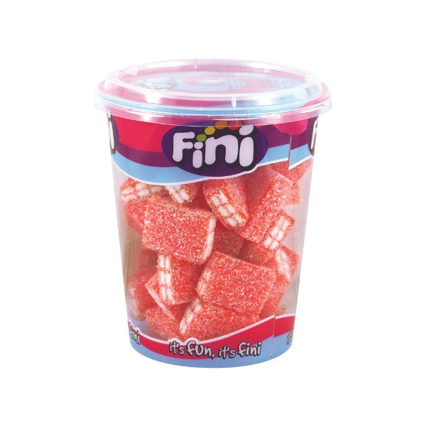 Fini Fizzy Strawberry Bricks Cup 180g