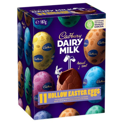 Cadbury Dairy Milk Choc Easter Egg 11pk 187g