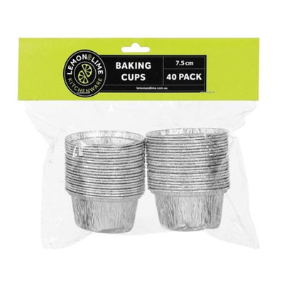 7.5cm Foil Baking Cups 40pk