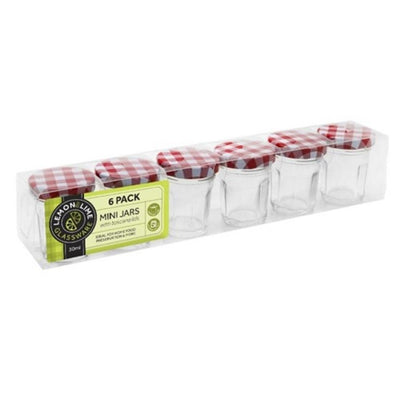30ml Toscana Glass Conserve Jars with Classic Lid 6pk