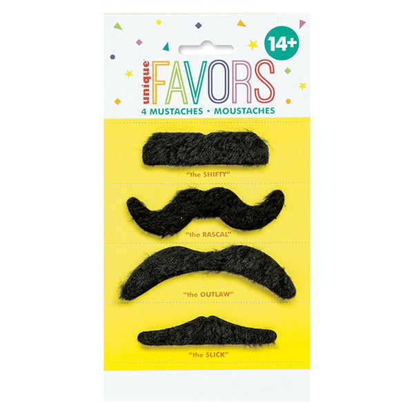 Mustaches 4pk