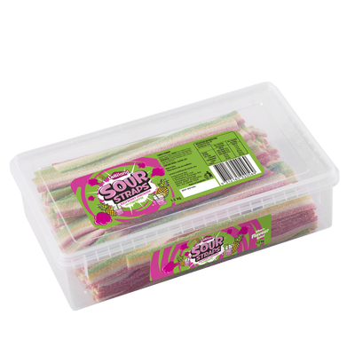 Lollinauts Sour Straps Tub - Raspberry, Lemon & Pineapple 1.2kg