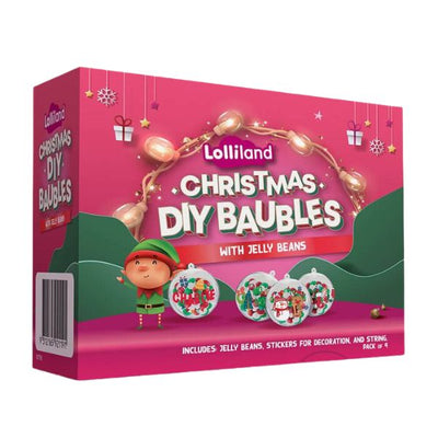 4pk Christmas DIY Bauble Jelly Bean Kit