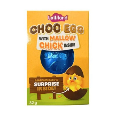 Choc Egg with Mallow Chick Inside 32g