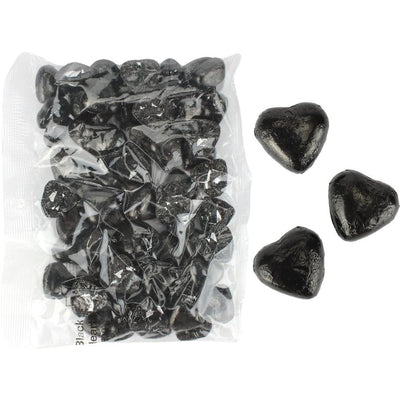 Black Milk Chocolate Hearts 500g (approx. 70 pieces)