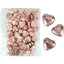 Rose Gold Milk Chocolate Hearts 500g (approx. 70 pieces)