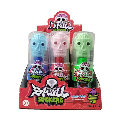 12pk Skull Suckers Gel Pops 40g