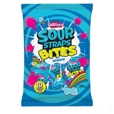 Sour Straps Rainbow Bites 200g