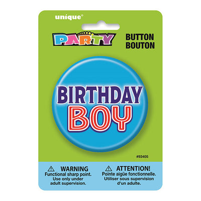 Birthday Boy Button 3in