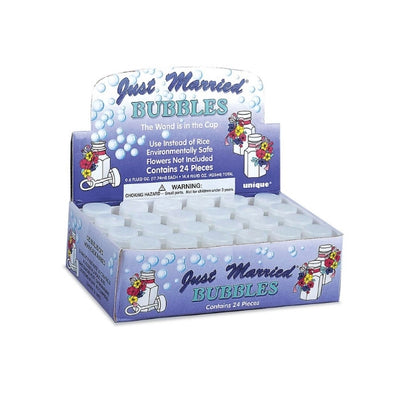 Just Married Bubbles 24pk