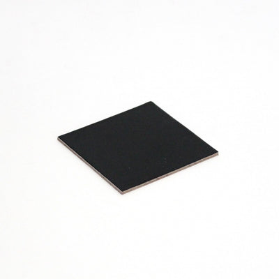 50pk 60mm Square Compressed 2mm Dessert Board - Black