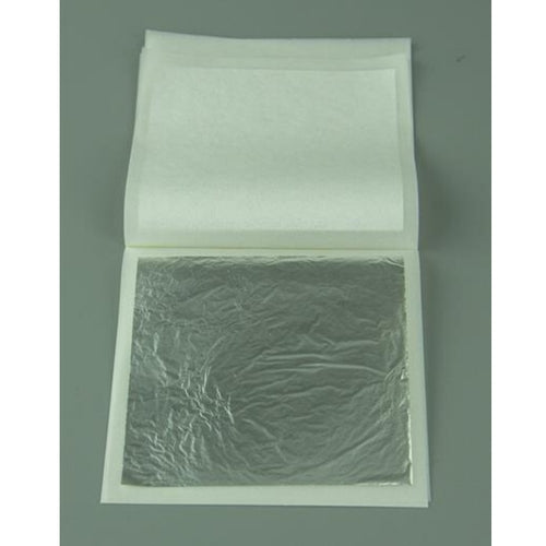 DATED SPECIAL 5pk Premium Edible Silver Leaf Loose Booklet 80x80mm (BB Mar 2024)