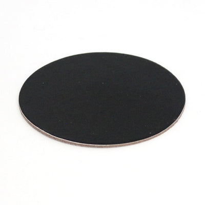 50pk 200mm Round Compressed 3mm Dessert Board - Black